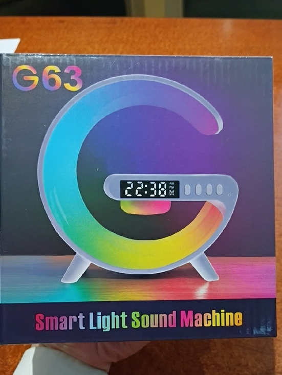 Other - G63 Smart Light Sound Machine - Colorful G-Shaped LED Clock